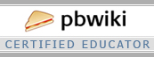 PBWiki Certified Educator