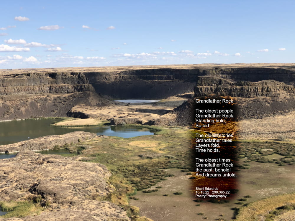 Dry Falls, Wa photo with poem
