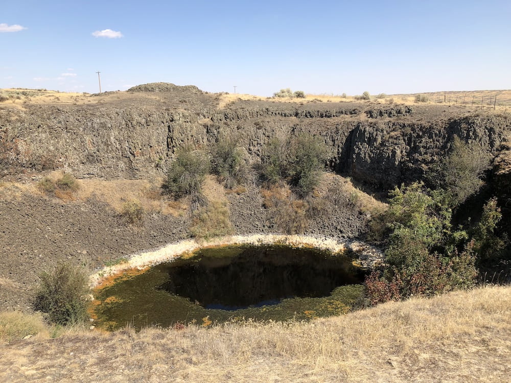 ringed crater near Odessa, Wa