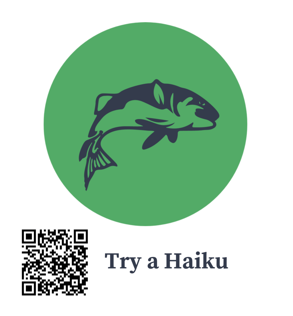 Try a haiku -- a how to write a haiku with QR code